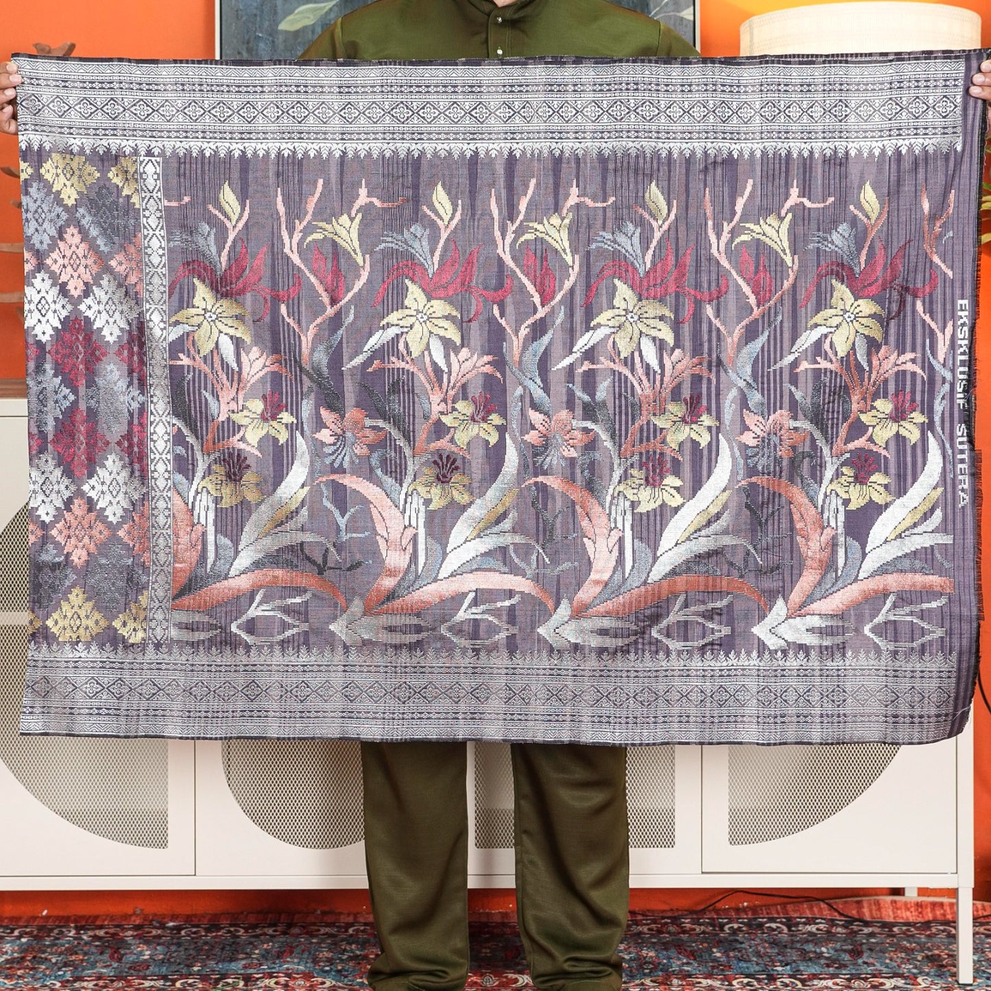 Sampin Sutera Terengganu Asli 1pc Limited Only Sampi Tenun Tangan 2.5 meter