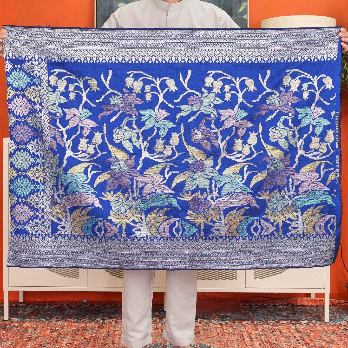 Sampin Sutera Terengganu Asli 1pc Limited Only Sampi Tenun Tangan 2.5 meter