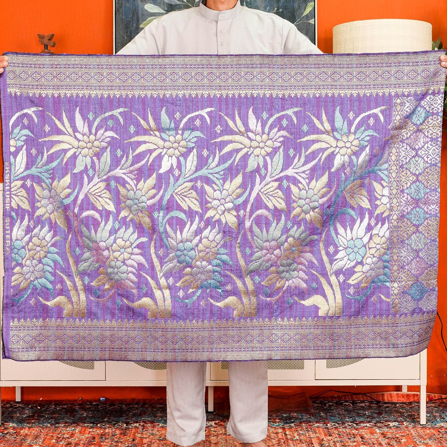 Sampin Sutera Terengganu Asli 1pc Limited Only Sampi Tenun Tangan 2.5 meter