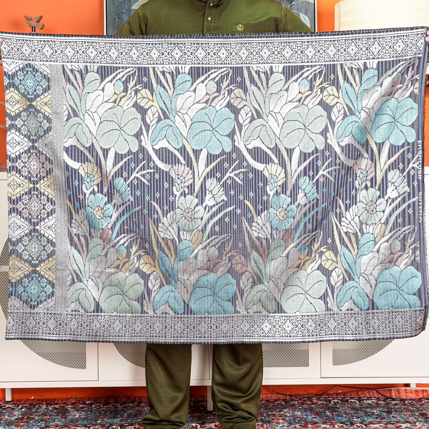 Sampin Sutera Terengganu Asli 1pc Limited Only Sampi Tenun Tangan 2.5 meter