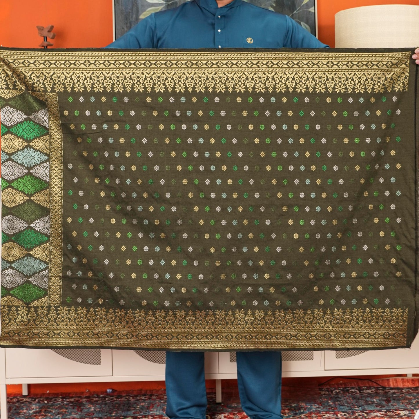 Sampin Mahkota Seri Taburan Edisi Tenun Tangan 2.5M