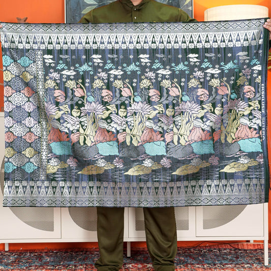 Sampin Sutera Terengganu Asli 1pc Limited Only Sampi Tenun Tangan 2.5 meter