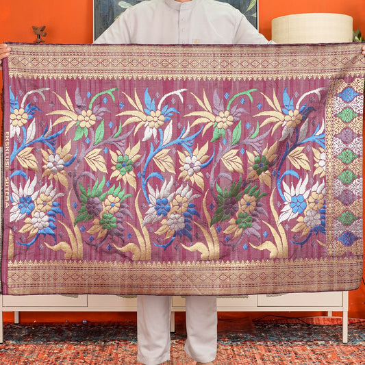 Sampin Sutera Terengganu Asli 1pc Limited Only Sampi Tenun Tangan 2.5 meter