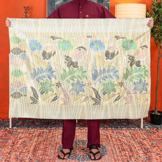 Sampin Sutera Terengganu Asli 1pc Limited Only Sampi Tenun Tangan 2.5 meter