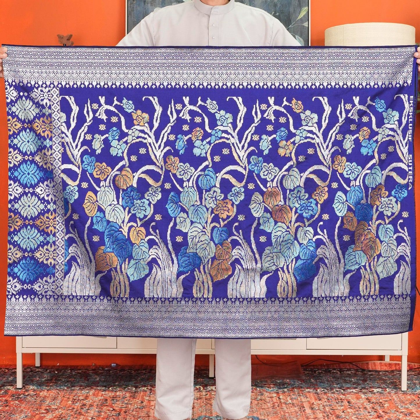 Sampin Sutera Terengganu Asli 1pc Limited Only Sampi Tenun Tangan 2.5 meter