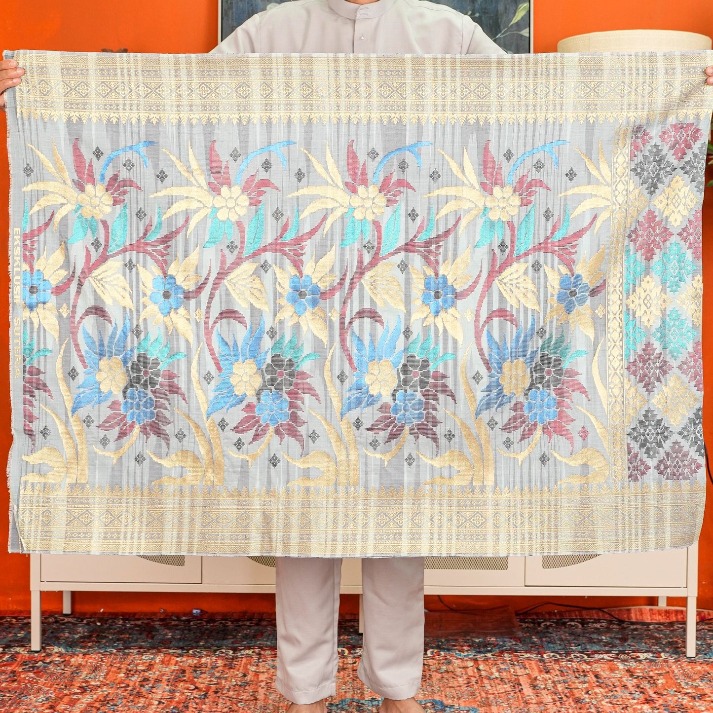 Sampin Sutera Terengganu Asli 1pc Limited Only Sampi Tenun Tangan 2.5 meter